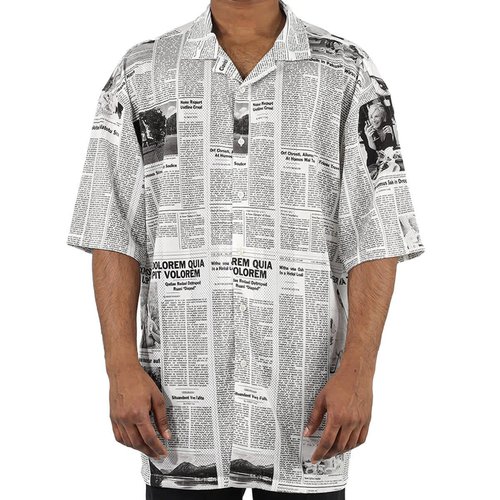 Balenciaga Sports Shirt - Black/White - 647651TJLJ79040