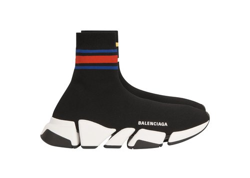 Balenciaga Speed 2.0 Trainer - Black/Red/Blue - 674608W2F601467