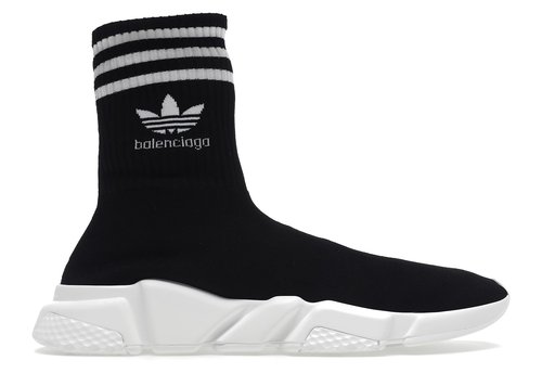 Balenciaga Speed Trainer x adidas - Core Black/Footwear White - 711189WBDV11090