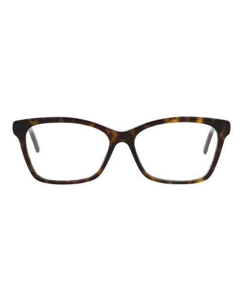 Balenciaga SquareFrame Acetate Optical Frames - Havana Havana Transparent (Bb0186O/30011856/002)