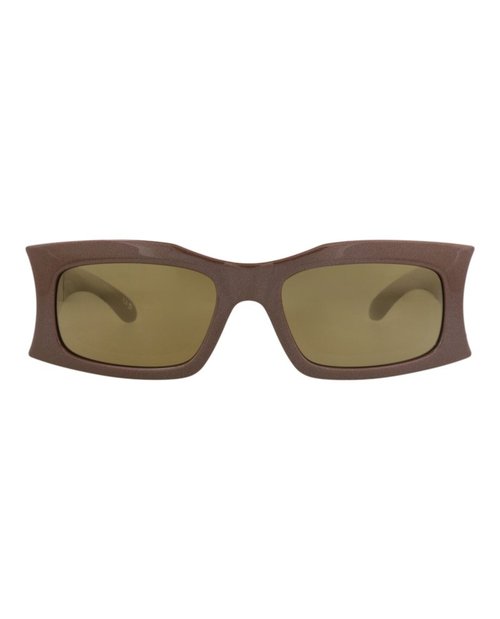 Balenciaga SquareFrame Bio Injection Sunglasses - Brown Brown Bronze (Bb0291S/30014550/006)