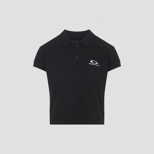 Balenciaga Ss Polo Black Cotton - 199066