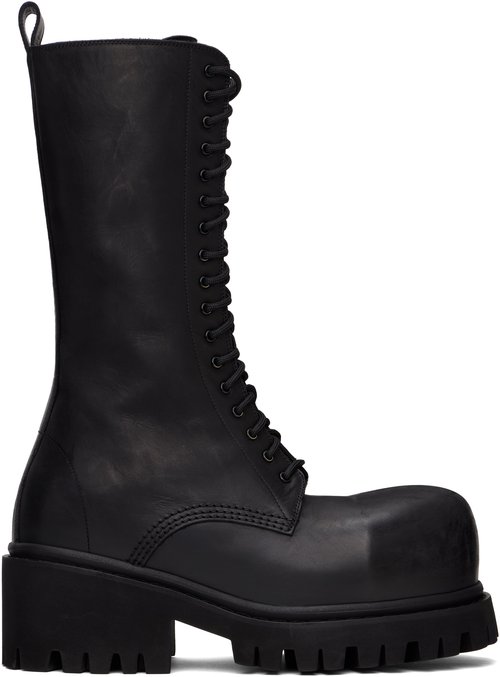 Balenciaga Stomper Boots 'Black' - 805877WCDA11000 | Solesense