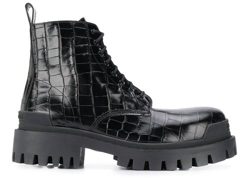Balenciaga Strike 20mm Boot - Black - 600911WA9D01000