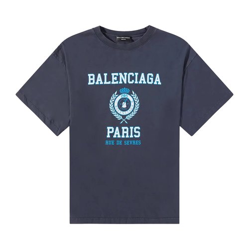 Balenciaga★25SS Logo embroidery 半袖Tシャツ 831305TSVD21569 Balenciaga Logo embroidery t-shirt available on julian