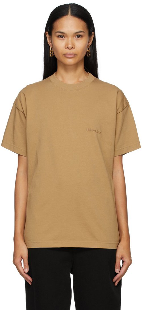 Balenciaga Logo T-Shirt - Oat - 612965TJV879504