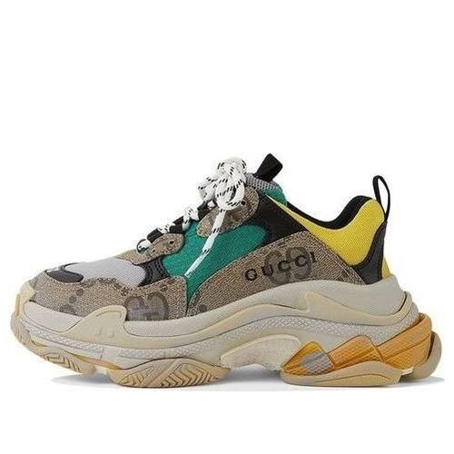 Gucci x Balenciaga Triple S - Beige/Green/Yellow - 677193-UMO20-9766