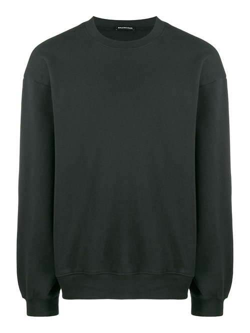 Balenciaga Tonal Logo Sweatshirt - Black - 570807TFV701055
