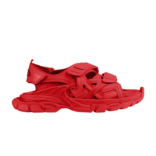 red balenciaga sandals