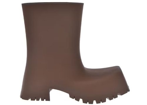 Balenciaga Trooper Rubber Boot - Brown - 680660W0FO82015