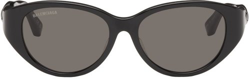 Balenciaga Round Sunglasses - Black - BB0209SA001