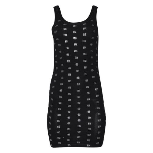 Balenciaga Uw Strass Tank Top - Black/Silver Tone - 7888994E4B31081