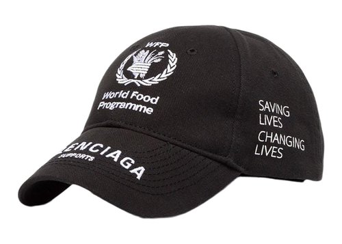 Balenciaga World Food Programme Cap - Black/White