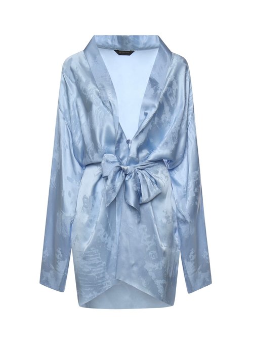 Balenciaga Wrap Silk Mini Dress - 857327TTN105840