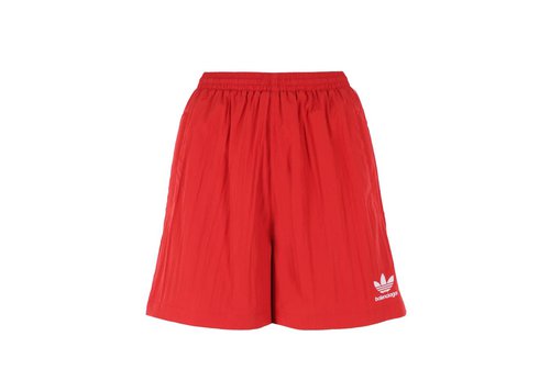 Balenciaga x adidas Crepe Technical Fabric Shorts - Red - 712286TNO246498