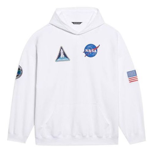 Balenciaga x NASA Hoodie - White - 651799TKVD89040
