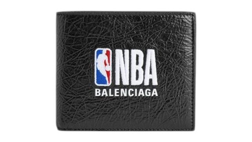 Balenciaga x NBA Cash Square Folded Wallet - Black - 8660482ACFP1000