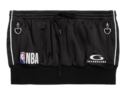 Balenciaga x NBA Mini Ruffle Skirt - Black - 864889TUV011000