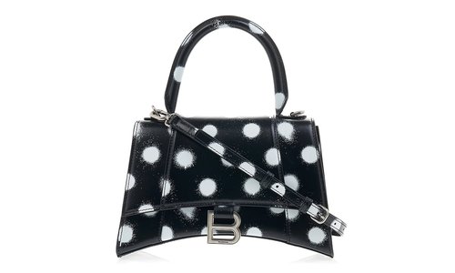 Balenciaga XS Polka Dot Spray Hourglass Handbag - 59354623V9Y1097