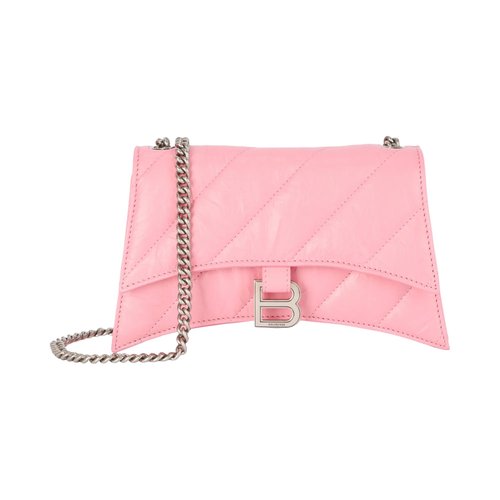 Balenciaga XS Quilted Crush Leather Shoulder Bag - Sweet Pink - 736016210J05812
