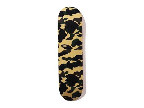 BAPE A Bathing Ape 1st Camo Skateboard Deck Yellow - Multicolor