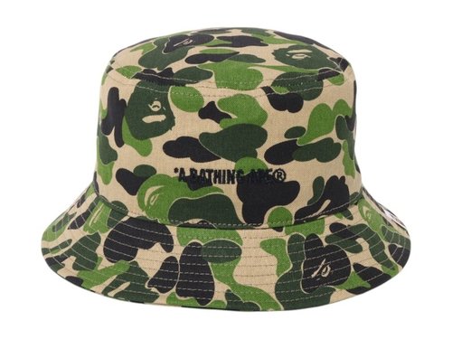 BAPE A Bathing Ape ABC Camo Logo Bucket Hat - Green - 1K80-181-305