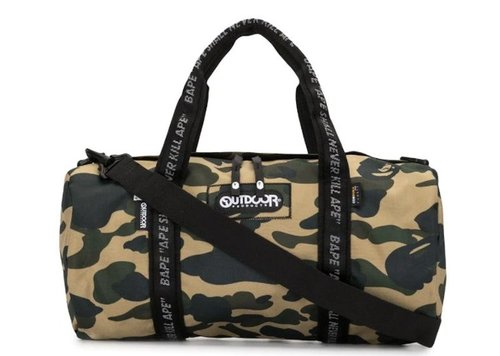 BAPE A Bathing Ape Bape x Outdoor Products 1st Camo Duffel Bag - Yellow