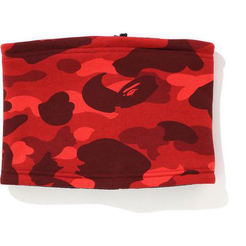 BAPE A Bathing Ape Camo Neck Warmer - Red
