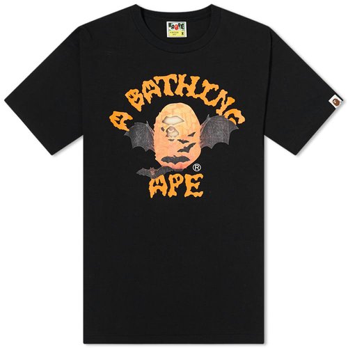 BAPE A Bathing Ape Halloween College Tee Shirt - Black