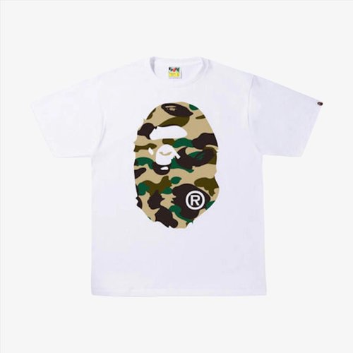 A BATHING APE カモフラ Tシャツ 110 BAPE A Bathing Ape TeeYellow SS22 '1st Camo Big Ape Head