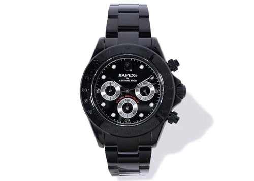 BAPE A Bathing Ape Type 3 Bapex Watch - Black