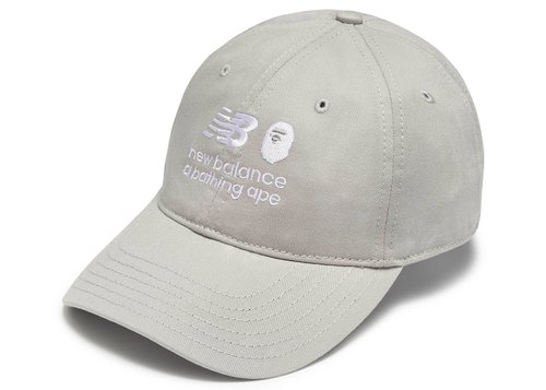 BAPE x New Balance Panel Cap - Grey