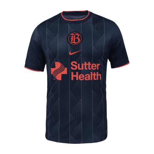 Bay FC 2025 Stadium Away Nike Dri-FIT NWSL Replica Jersey - Thunder Blue/Obsidian - P35556SFFC-THO