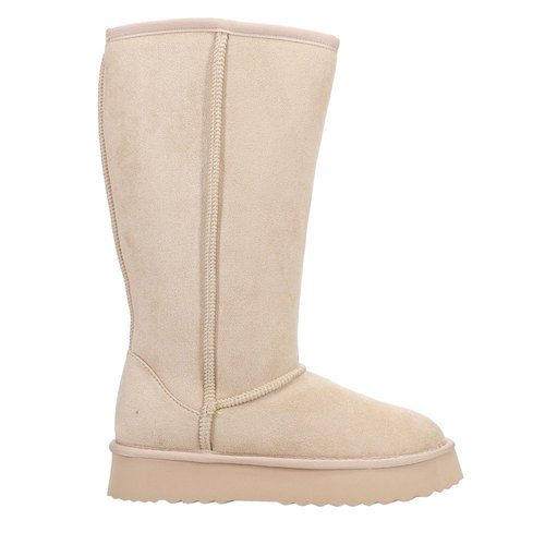 BEACH by Matisse Sun Valley Round Toe Pull On Platform Boots - Beige - SUNVALLEY-126