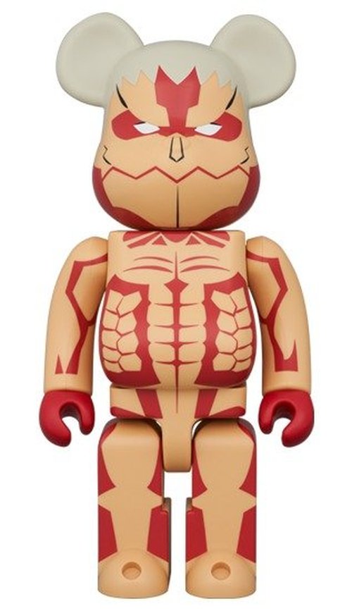 Bearbrick Attack On Titan Armored Titan 400% - Multicolor