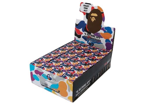 Bearbrick x A Bathing Ape 28th Anniversary Camo #2 Sealed Case 100% 24 Blind Boxes - Multicolor