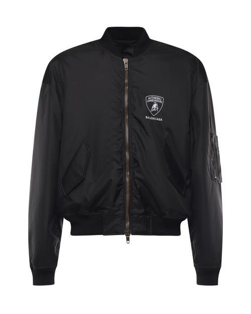Black Nylon Balenciaga X Automobili Lamborghini Bomber Jacket - 839107TOO041000