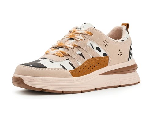 Blowfish Malibu Laurel Slip On Shoes - Tan/Gold Suede - J7660M4200