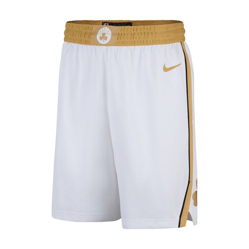 Boston Celtics City Edition Nike Dri-FIT NBA Swingman Shorts - White/Club Gold - HM6029-100