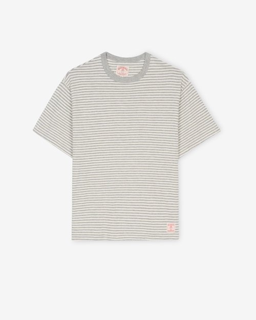 Brain Dead Brooks Brothers California Loose Knit Striped T-Shirt - Natural - BDF24T00004182WH02