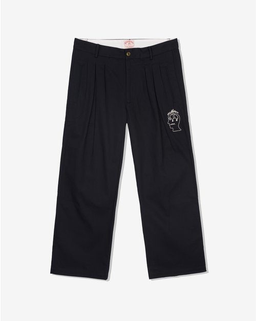 Brain Dead Brooks Brothers California Pleated Chino Trousers - Black - BDS24B13004207BK01