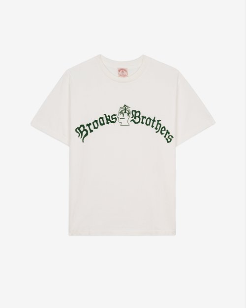 Brain Dead Brooks Brothers California Tubular T-Shirt - White - BDW24T00004473WH01