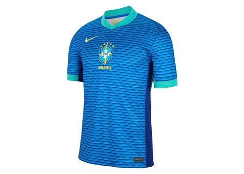 Brazil 2024 Stadium Away Nike Dri-FIT Soccer Replica Jersey - Soar/Light Retro/Dynamic Yellow - FJ4283-458