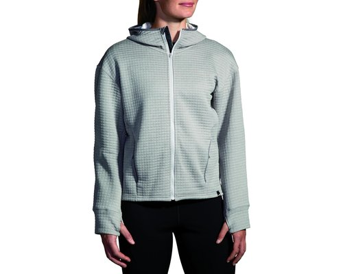 Brooks Activate Midweight Hoodie Jacket - Heather Ash - 221684-030