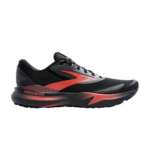 Brooks Adrenaline GTS 24 Weatherized - Black/Ebony/Hot Coral - 1204271B044