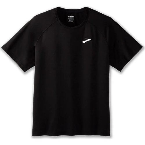 Brooks Atmosphere Short Sleeve T-Shirts 2.0 Clothing - Black - 211455-001