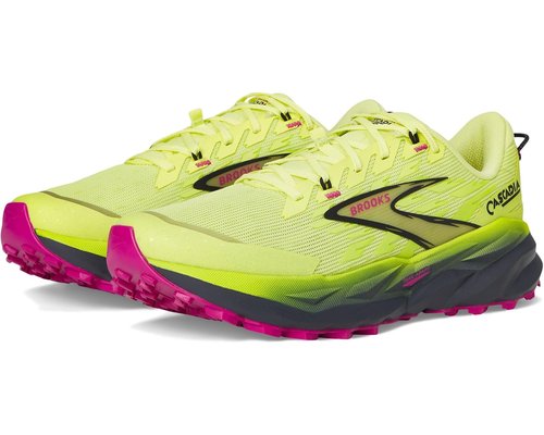Brooks Cascadia 19 - Sunny Lime/Black/Magenta - 1204461B711