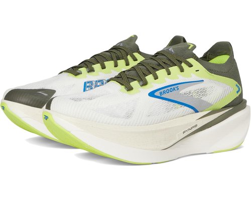 Brooks Hyperion Max 3 PYNRS - Blanc/Acid Lime/Blue - 1205091B163