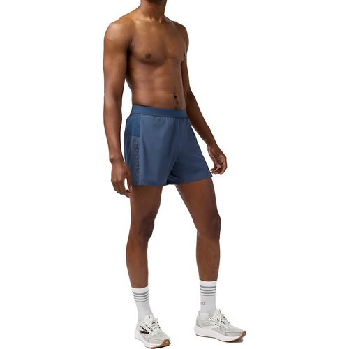 Brooks Journey 5 Shorts Shorts - Blue Slate/Speed Logo - 211542-486