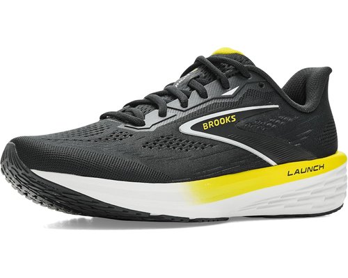 Brooks Launch 12 - Black/Cyber Yellow/Oyster - 1104811D007